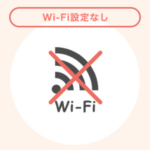 Wi-Fi設定なし