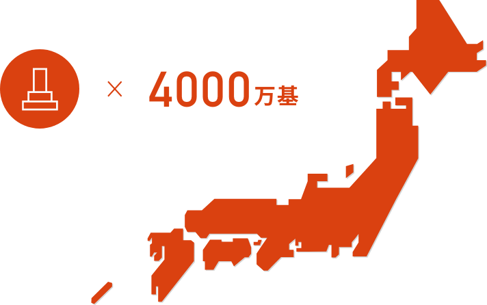 墓4000万